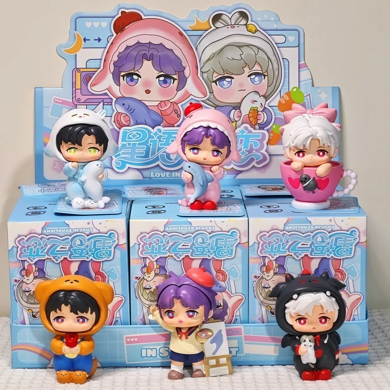 

New Hot Love And Deep Space Handmade Ornaments Qi Yuqin Che Figure Anime Gift Blind Box Child Birthday Gift