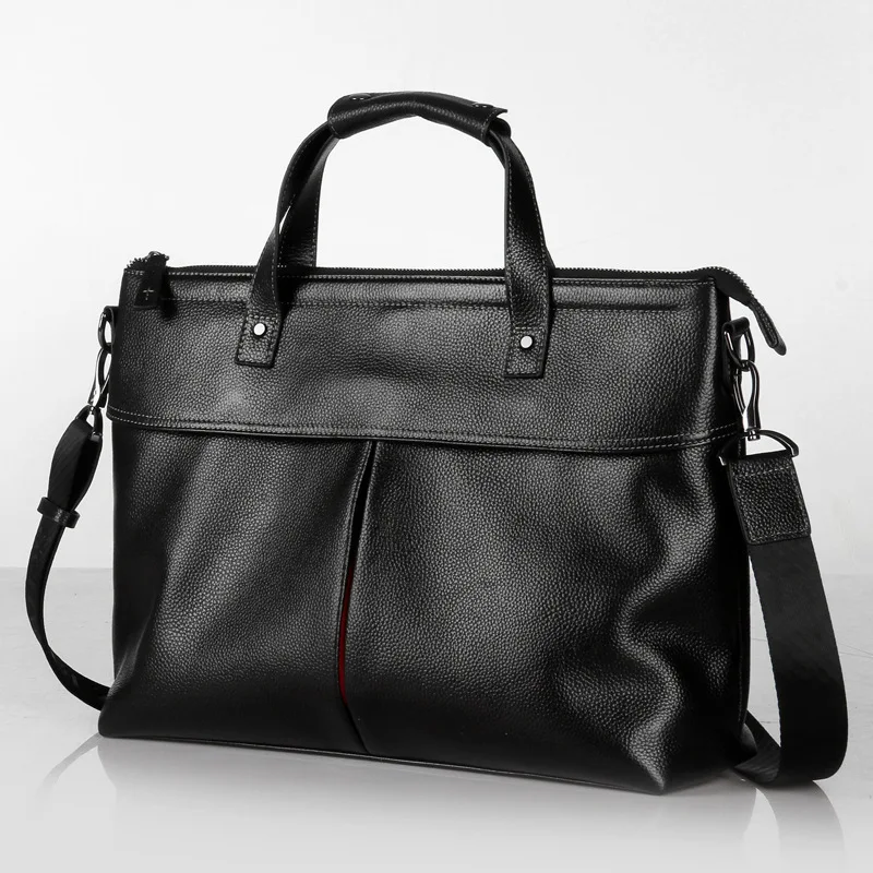 Fashion Briefcase Trendy Casual Genuine Messenger Luxury Brand Men Bag Man Bags Top Layer Cowhide Bag Lightweight Men's Handbag