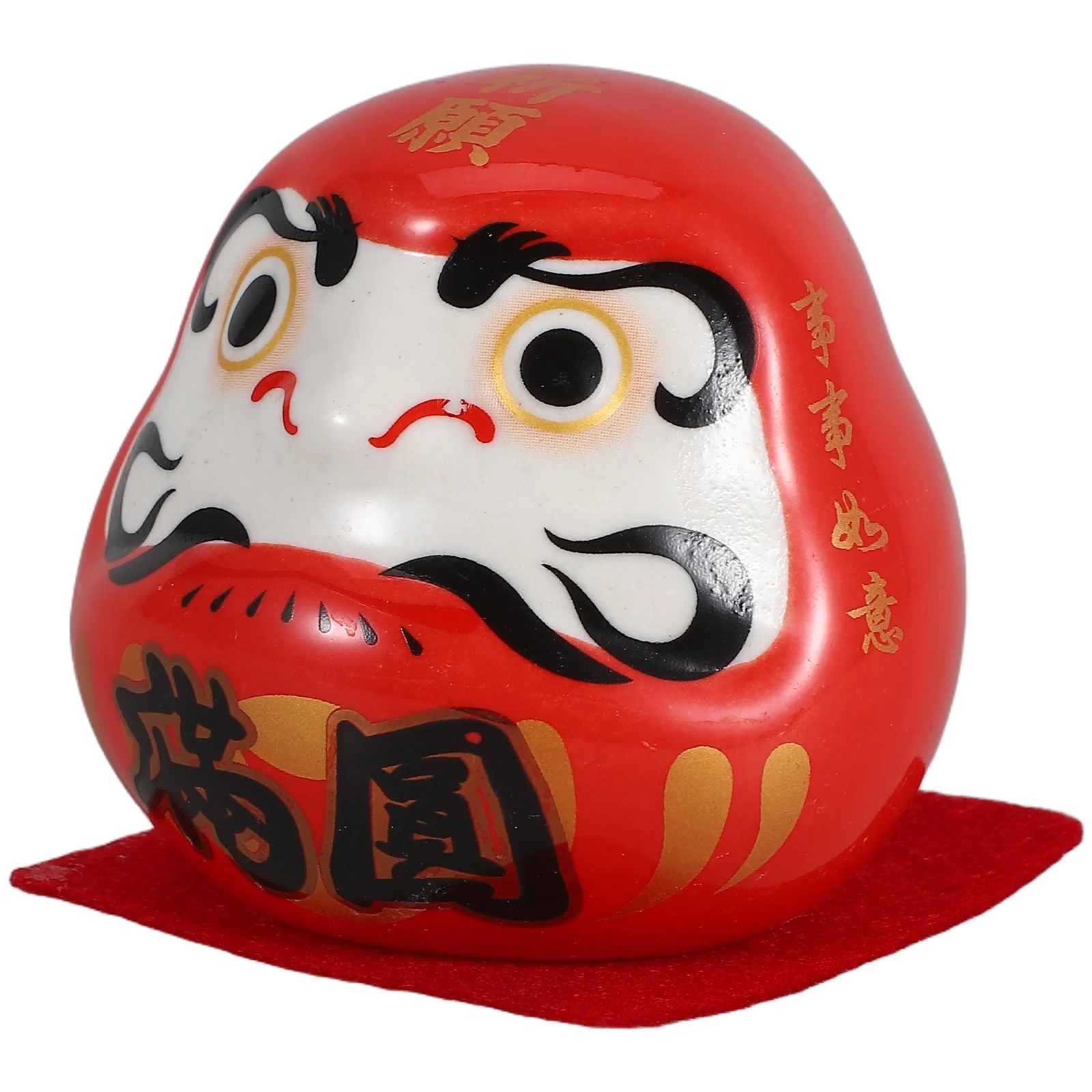 

Japanese Style Ceramic Home Office Decor Fortune Luck Statue Small Wobbling Ornament Car Dashboard Decorative Figure