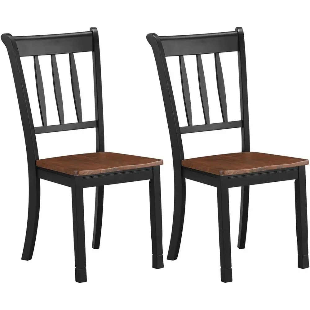 

Solid Rubberwood Dining Chairs Set of 2, Easy Assembly Side Chairs for Kitchen, Stylish Dining Room Chairs