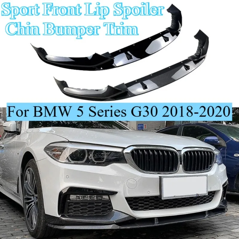 

For BMW 5 SeriesG30 2018-2020 M Sport Front Lip Spoiler Chin Bumper Trim Pre-Facelift Front Corner Body Kit Car Exterior Upgrade