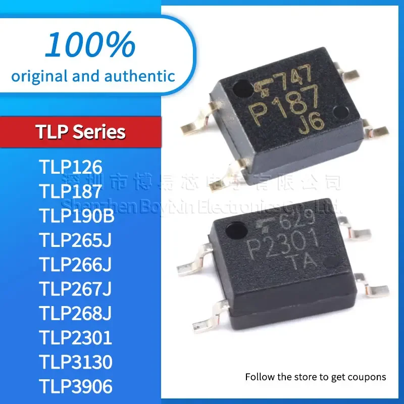 

Original genuine TLP126 TLP187 TLP190B TLP265J TLP266J TLP267J TLP268J TLP2301 TLP3130 TLP3906 TLP9121A SOP-4