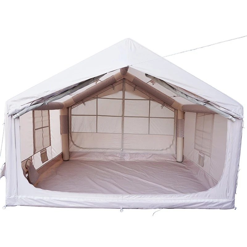 

7.5 square meters inflatable tent double door double skylight waterproof and portable, free of construction