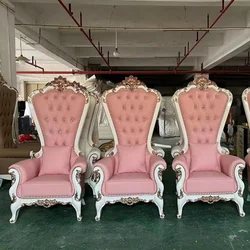 Custom, cheap luxury high back hotel trone chair royal king throne chair for events wedding party