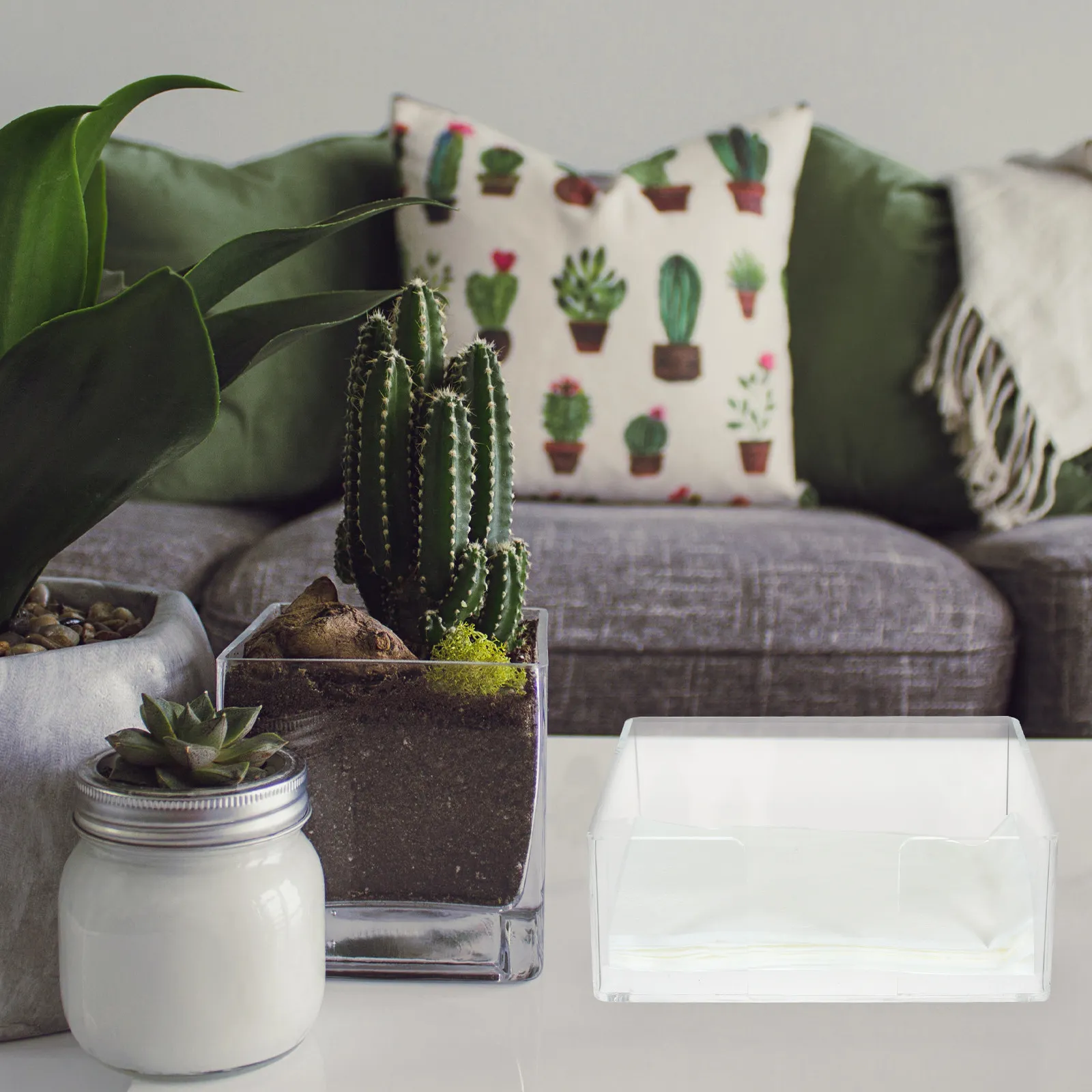 

Clear Acrylic Napkin Holder Modern Minimalist Table Decorative Stand for Dining Room Kitchen Restaurant Party Banquet Home Decor