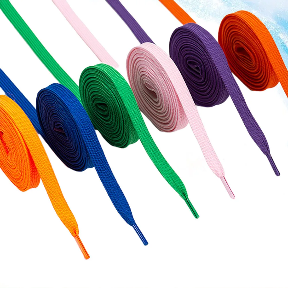 

12Pairs Colorful Flat Shoelaces Strong Hollow Shoe Strings for Sports Casual Shoes Men Women Sneaker Mountaineering Lace