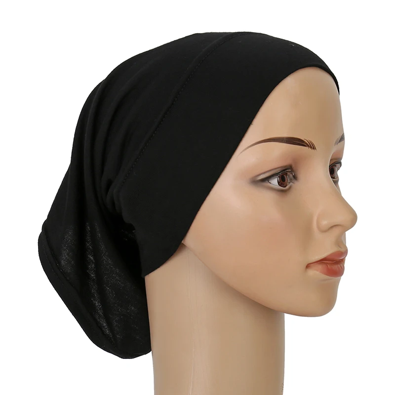 Katoen Modale Innerlijke Hijab Undercap Moslim Tulband Islam Underscarf Hijab Motorkap Zachte Stretch HIjabs Tube Cap Turbante Mujer 2028
