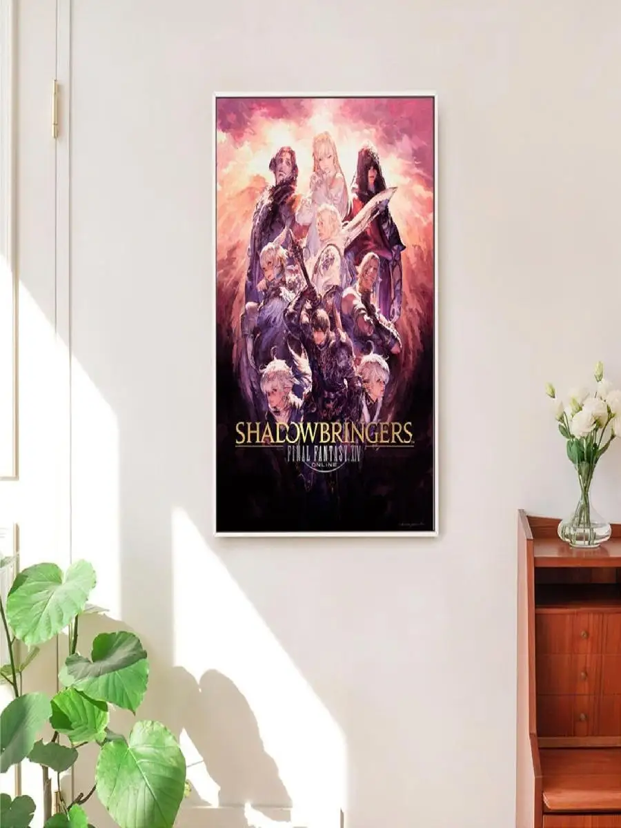 Final Fantasy XIV Anime Cartoon Game Canvas Poster  Wall Art Painting for Home  Living Room Decoration