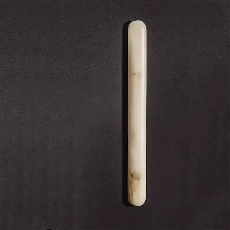 Marble wall lamp Italian light luxury bedroom bedside lamp LED marble material handmade modern and simple