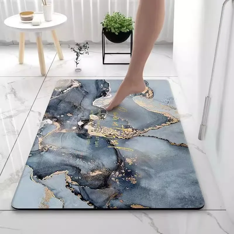 Soft diatom mud bathroom absorbent floor mat non-slip quick-drying foot mat toilet toilet door mat toilet carpet