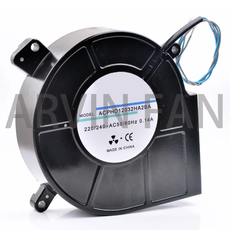 

HD12032HA2BA 12cm 120x120x32mm AC 220V Metal Heat-resistant Turbo Blower Cooling Fan Suitable For High Temperature Occasions