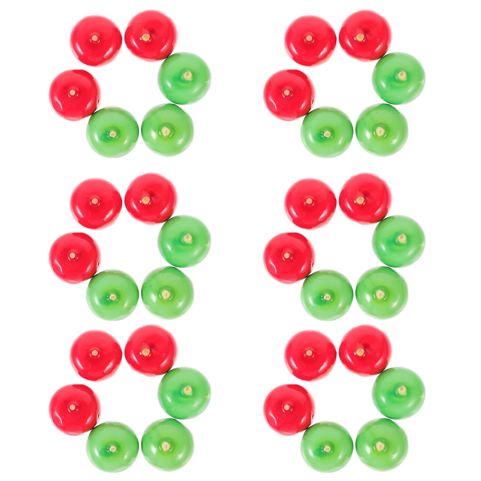 

STOBOK 100Pcs Artificial Green Red Fake Fruit Mini Xmas Decor Foam Christmas Tree Ornament Small Faux