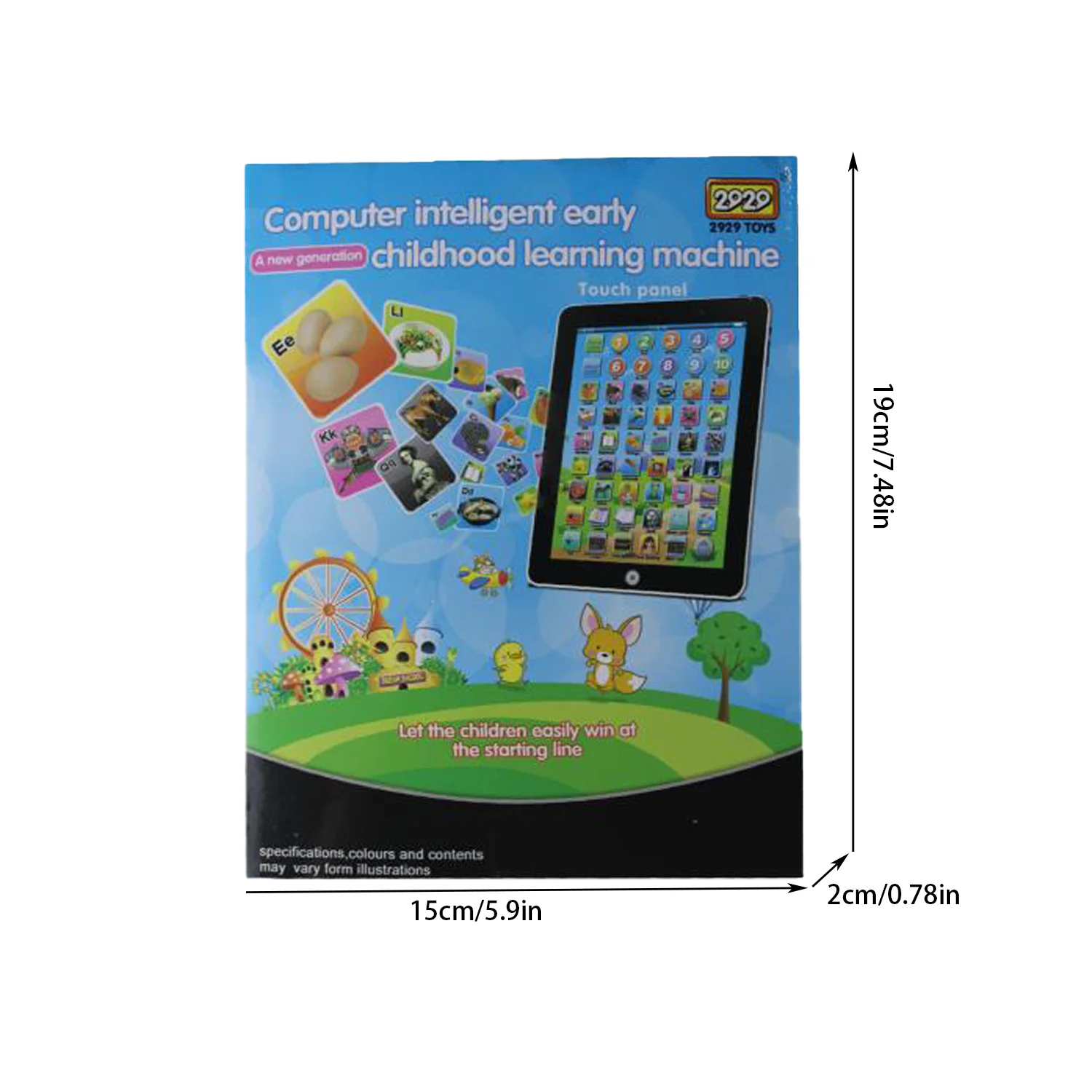 Máquina de Aprender Inglês História, Tablet de Aprendizagem Infantil, Toy Puzzle, Bateria Auto-contida, Auto-contido