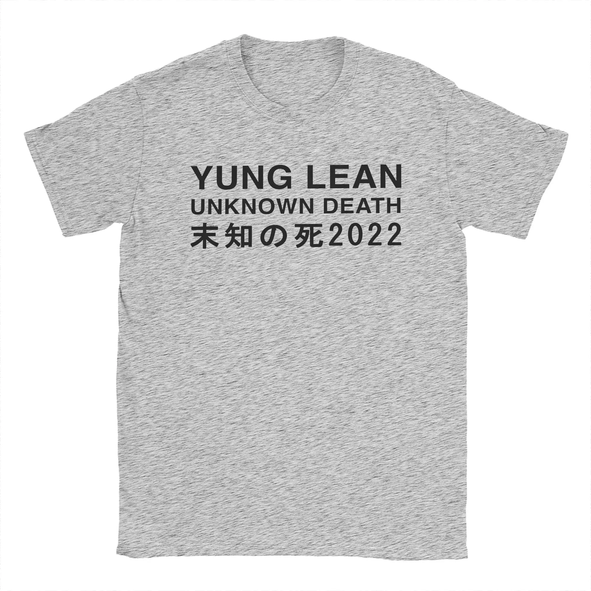 Casual Yung Lean Merch Unknown Death 2002 T-Shirt Męski Okrągły 