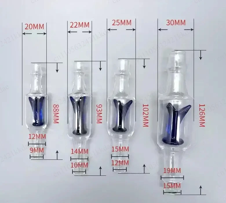 Liquid filling machine glass check valve accessory leakage throttle valve y type backflow prevention 3pcs/batch