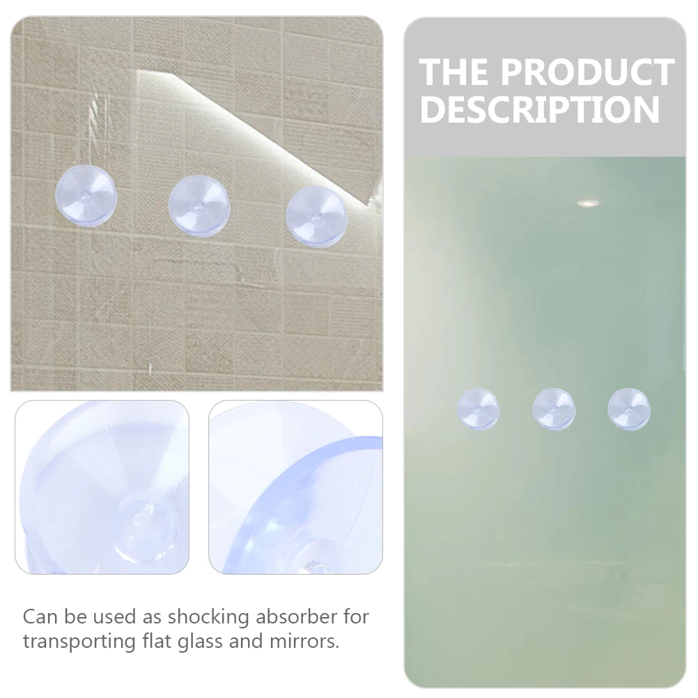

50pcs Anti Slip Glass Pad Double Sided Suction Cups Tabletop Protector Transparent Pad Furniture Accessories Storage Tools