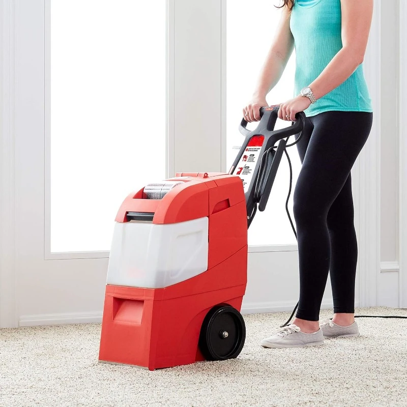 home.Mighty Pro X3 Commercial Carpet Cleaner – Large Red Pet Pack Carpet Cleaning Machine, Powerful One Pass Cleaning System