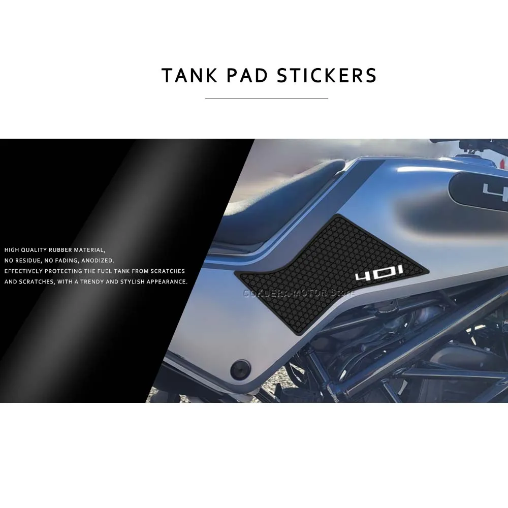 Non-Slip Side Fuel Tank Stickers Pad Rubber Sticker Motorcycle accessories For Husqvarna Svartpilen 401 2019-