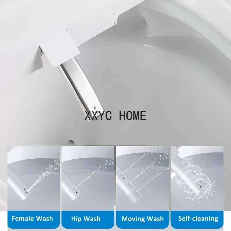 Smart U-shape Toilet Seat Electric Smart Night Light Intelligent  Bidet Sprayer Heat Clean Dry Massage Toilet Cover