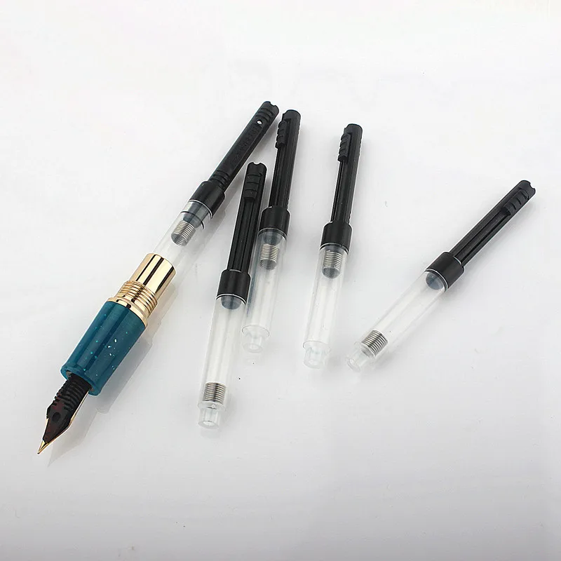 

High Quality Brand 5pcs Black 3.4mm Pen Ink Converter Pen Refills Stationery Office School Supplies