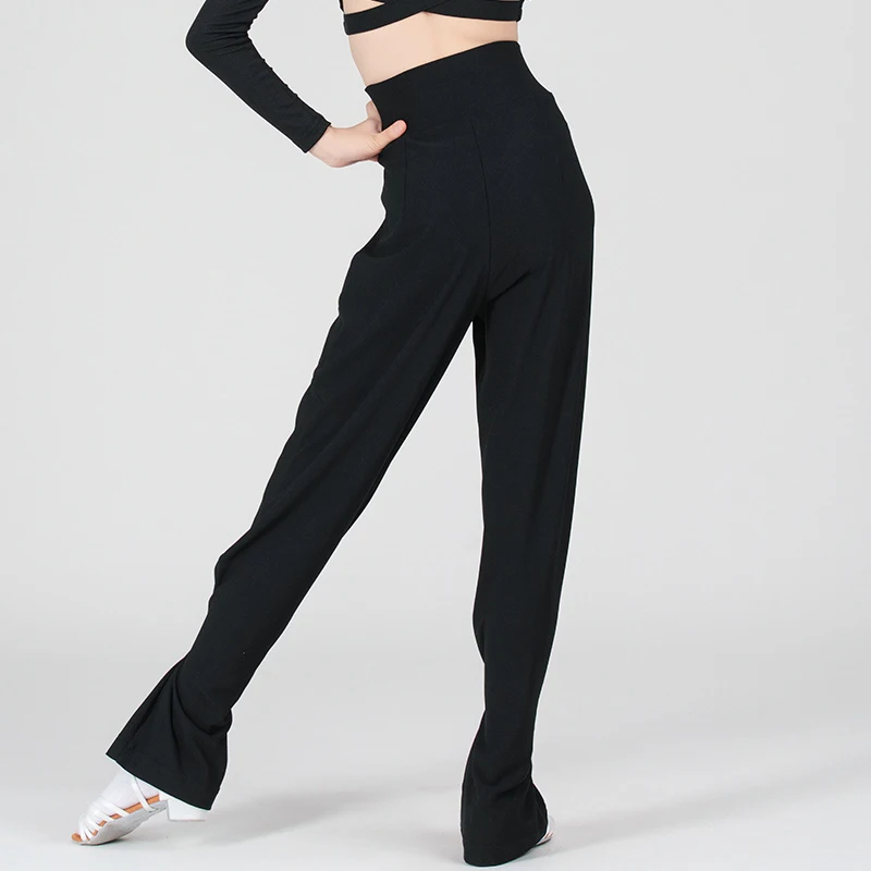 ممارسة الرقص اللاتينية ملابس فتاة سوداء سليم صالح الرياضة الرقص السراويل الاطفال التانغو السامبا سروال التدريب التانغو ملابس الرقص XH2980