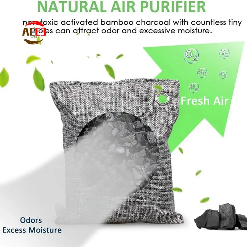 AEE3-8PCS حقيبة فحم الخيزران أزابو حقيبة إزالة الروائح الكريهة للسيارة الجديدة #1