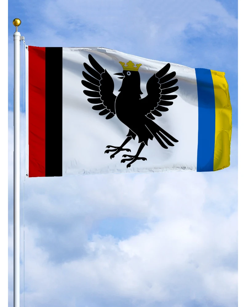 2×3 ft 3x5 ft 4×6 ft Ivano-Frankivsk Ivano Frankivsk Oblast Emblem Flag Polyester Printed Banner Tapestry For Decor