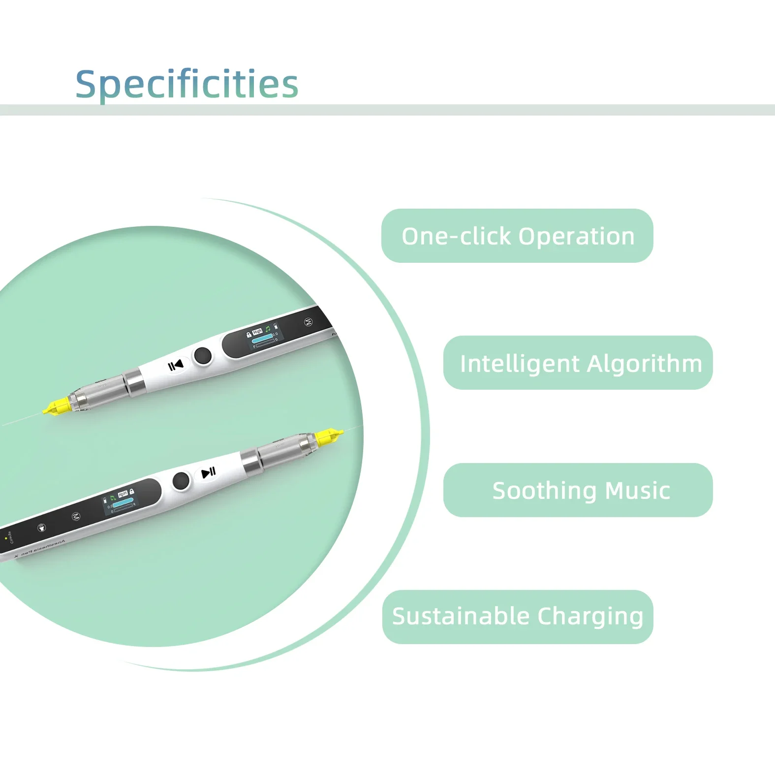 Instrumenty dentystyczne Profesjonalne dentystyki Bezbolesne bezprzewodowe wtryskiwacze odbytu Sprzęt z wyświetlaczem LCD z dentystyczami