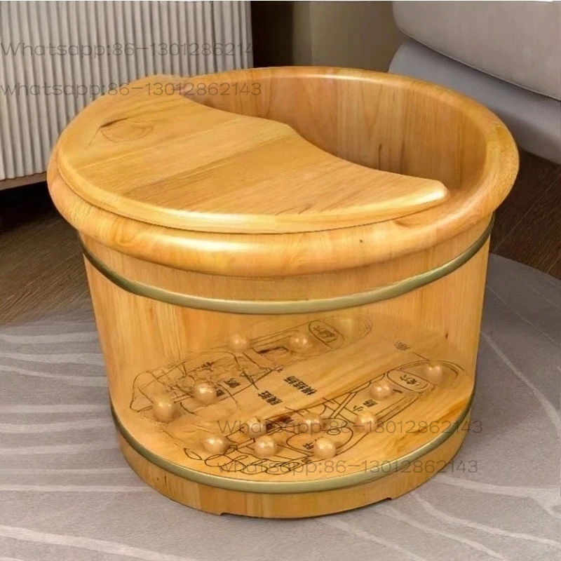 Suitable for solid wood foot bath wooden basin insulation bucket