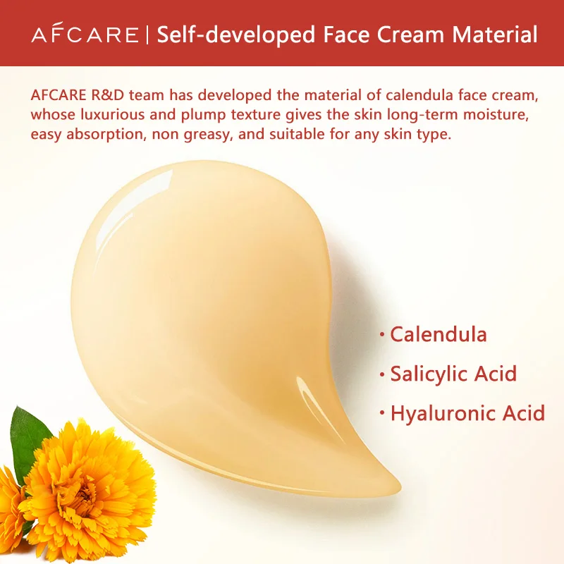 Calendula Face Cream Anti-acne Facial Serum Shrink Pores Moisturizing Face Essence Skincare Natural Ingredients Soft Skin