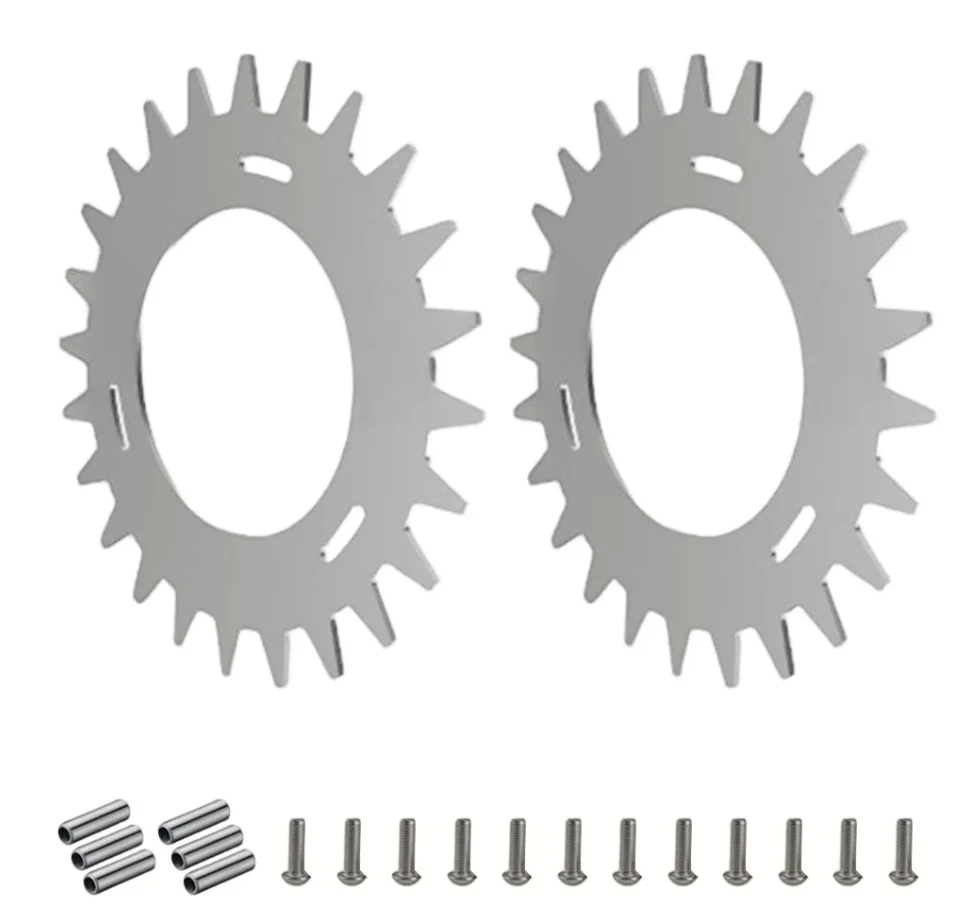Metalowe kolce antypoślizgowe do kosiarek Segway Navimow serii H Zwiększona stabilność i kompleksowy zestaw instalacyjny