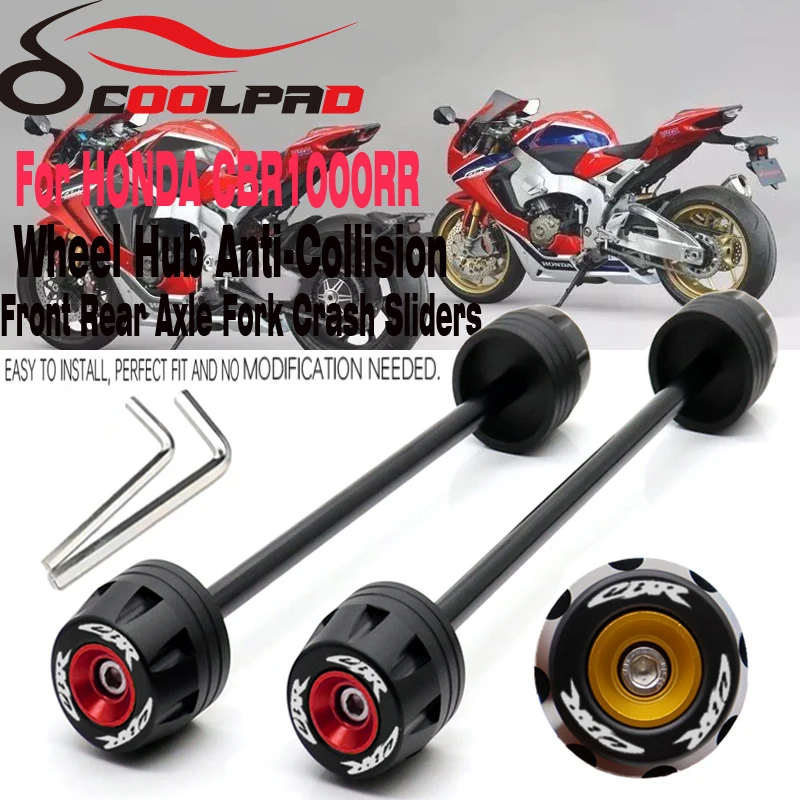 

Front Rear Axle Fork Crash Sliders For HONDA CBR1000RR 2006-2014 12 11 10 08 Motorcycle Accessories Wheel Protector CBR 1000 RR