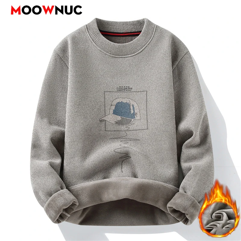 

Мужская уличная одежда, повседневный вязаный свитер, пуловер, толстовка, весенне-осенняя модная мужская уличная одежда, мужская одежда, однотонная