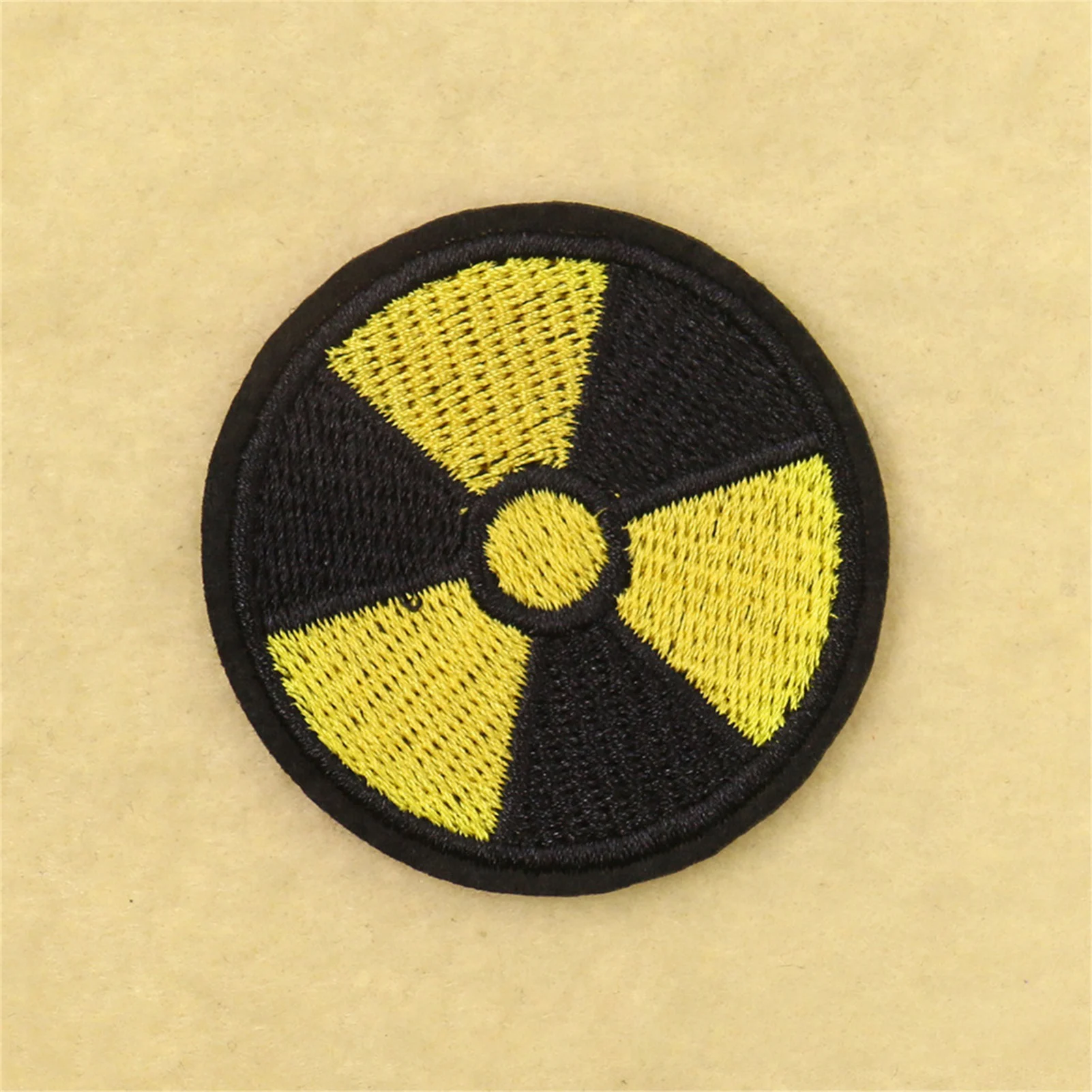 Nuclear Patch Nuclear Embroidery Patch Dangerous Sign For Clothing Backpacks Hats Shirt DIY Fabric For Clothing Backpacks Hats