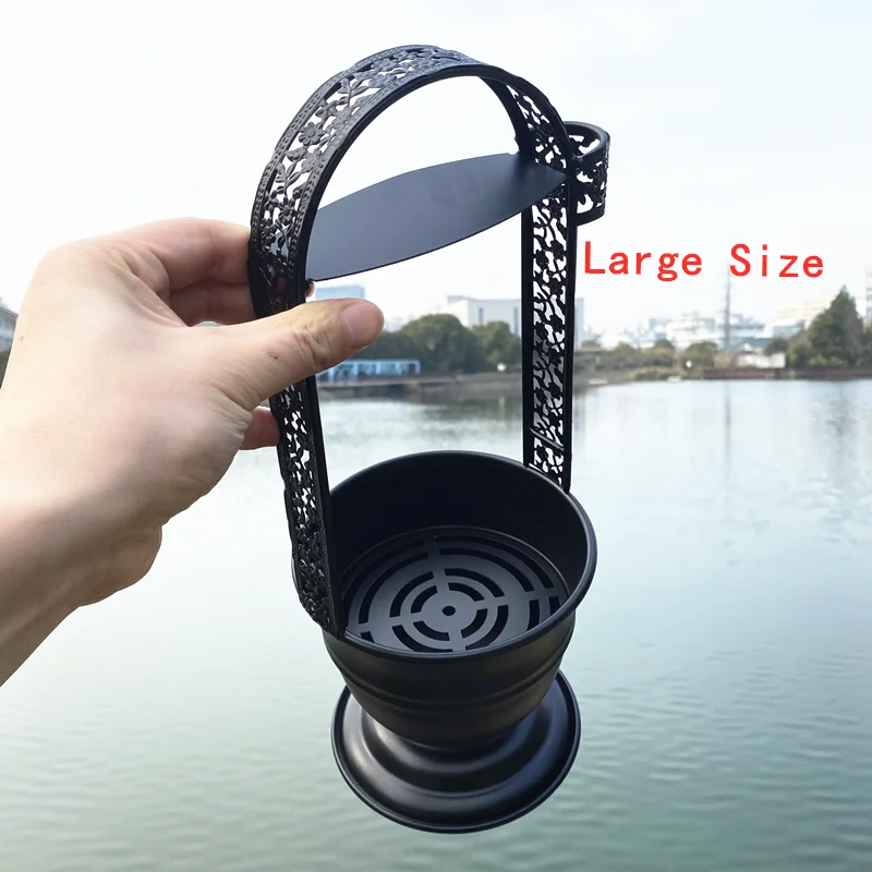 Black Hookah Charcoal Basket Coal Holder for Narguile Chicha Smoking Accessories