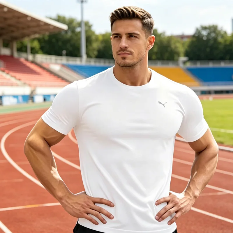 

Puma Men's Short Sleeve T-Shirt 520759-02 Casual Breathable Sport Top