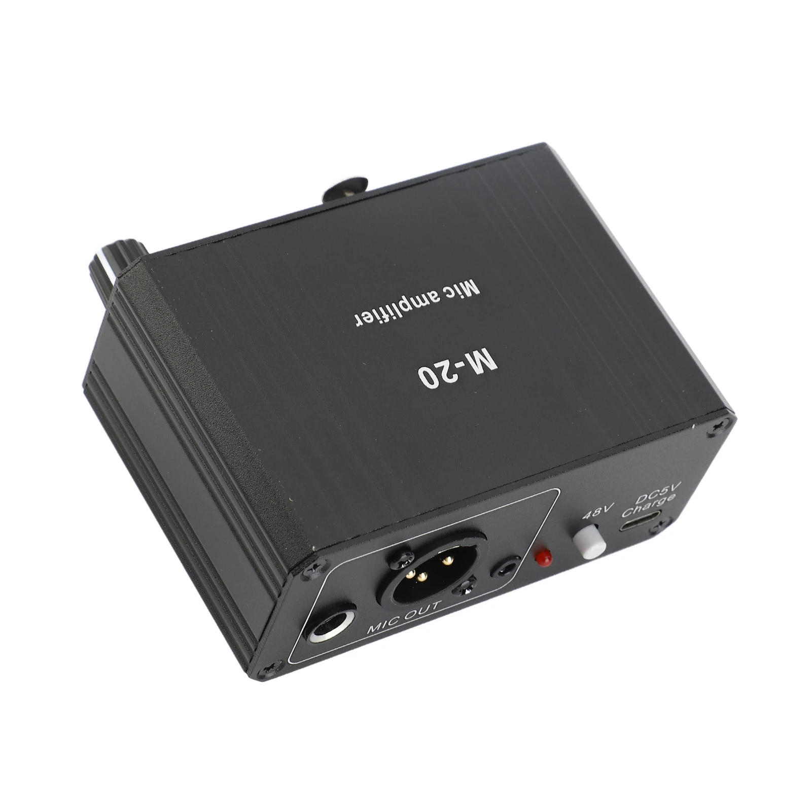 Portable Microphone Preamp High Gain 48V Phantom Power XLR Output Mic Preamplifier for Dynamic and Condenser Microphones Booster view 2
