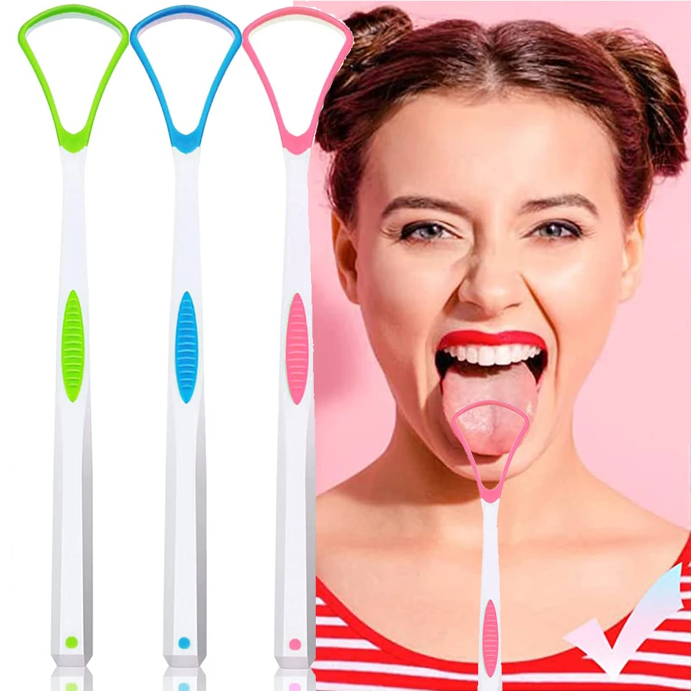 1Pcs Tongue Scraper Cleaner Soft Silicone Tongue Brush Cleaning The Surface Of Tongue Oral Cleaning Brushes Fresh Breath Health