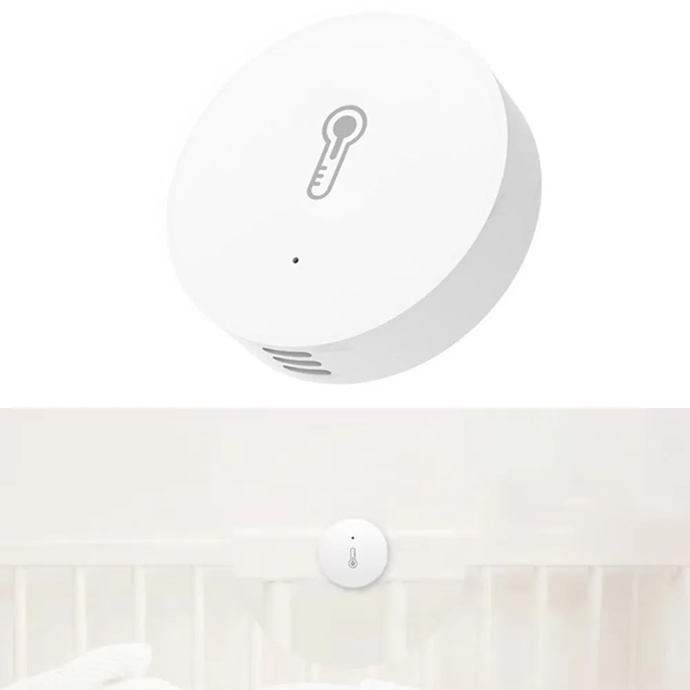 For Tuya Zigbees Temperature And Humidity Sensor, Remote Monitoring Via App, Battery Powered For Alexas For Google Home