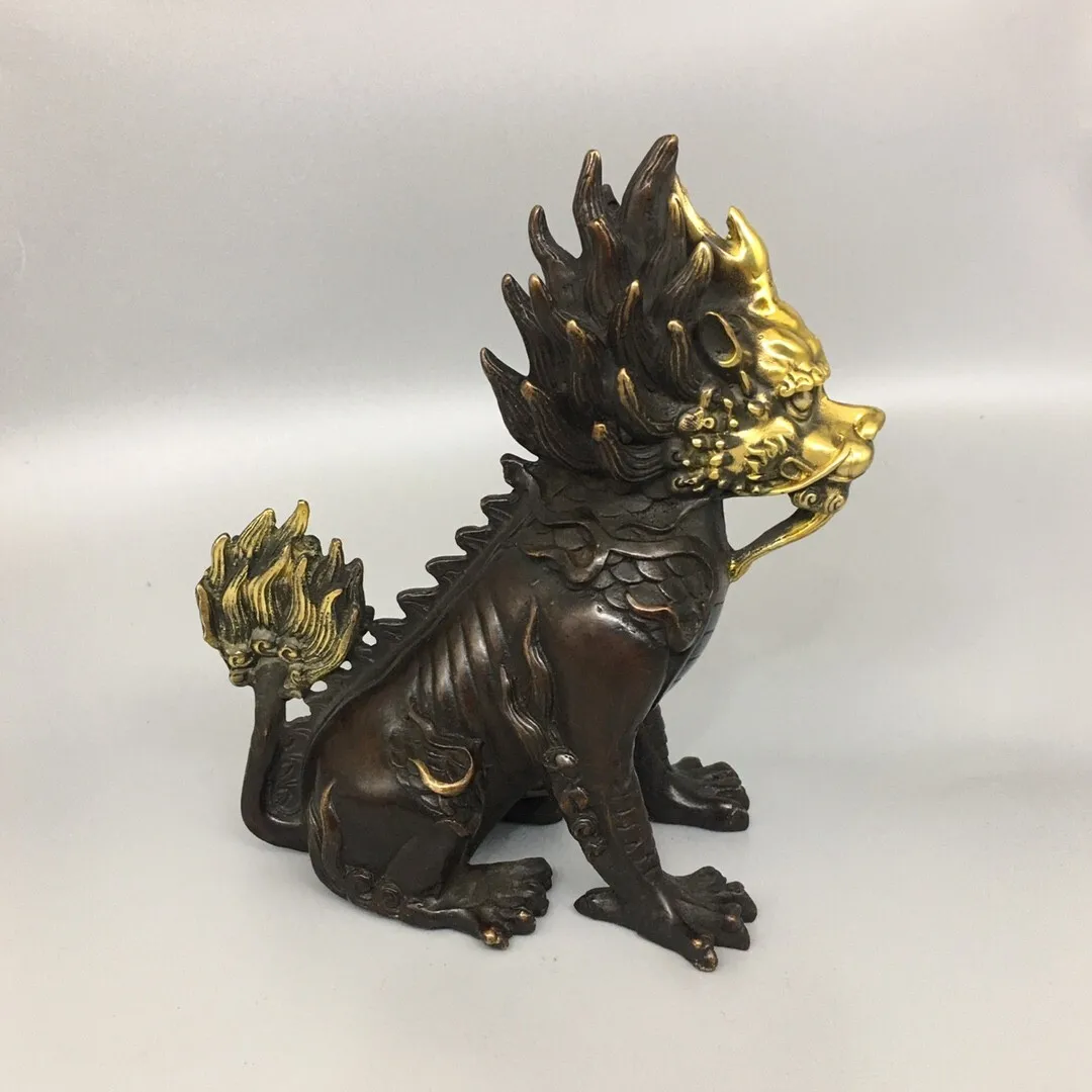 Antique Bronze Ware Collection Mythical Beast Xie Zhi