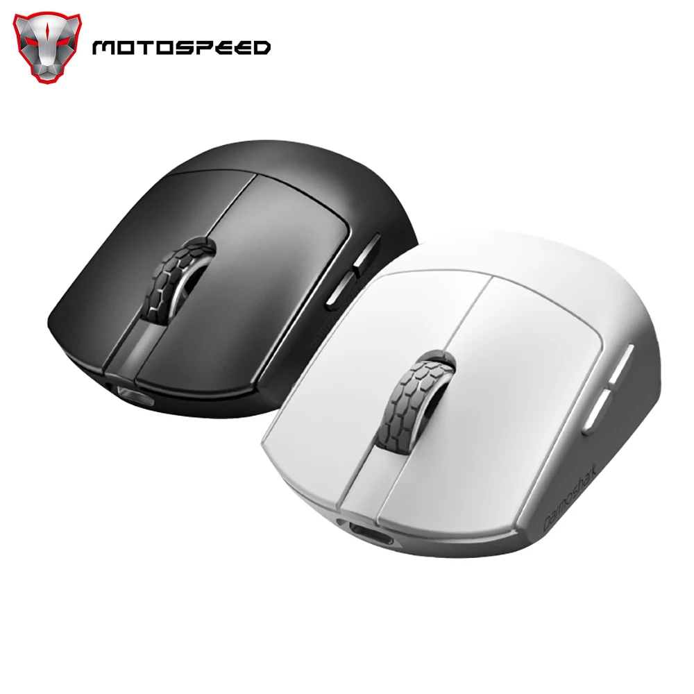 Motospeed Darmoshark M5 Gaming Mouse 4K 8K Wireless Bluetooth 8 Key Computer Game Mice Nordic N52840 26000DPI PAM3395 For Laptop