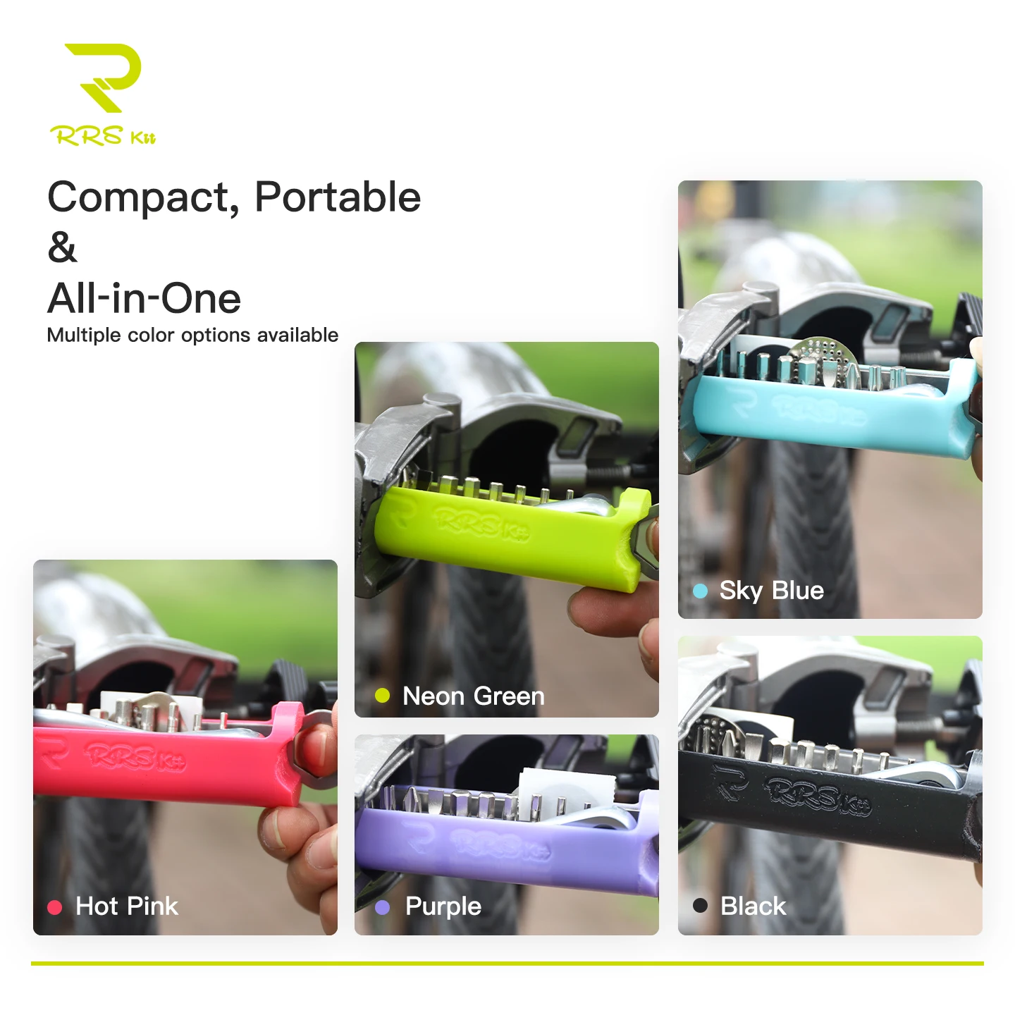 RRSKit Folding Bicycle Hidden Tool Kit For Brompton A/C/P-Line Bicycle Multi-tool Wrench Set Storage Box Cycling Accessories