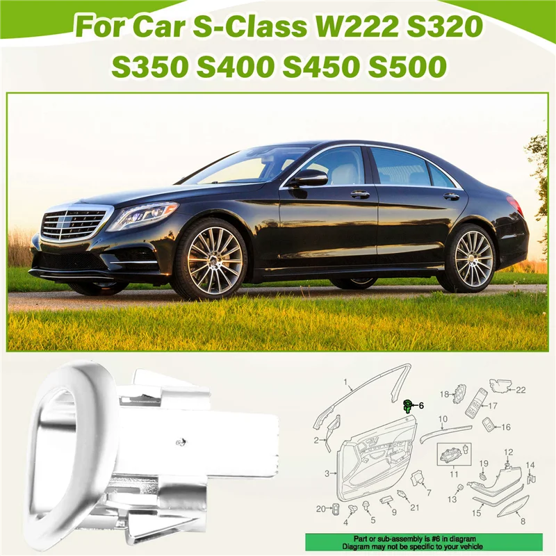 

Car Front Door Lock Knob Bezel Door Lift Cover A22276609252A17 For Mercedes-Benz S-Class W222 S320 S350 S400 S450 S500