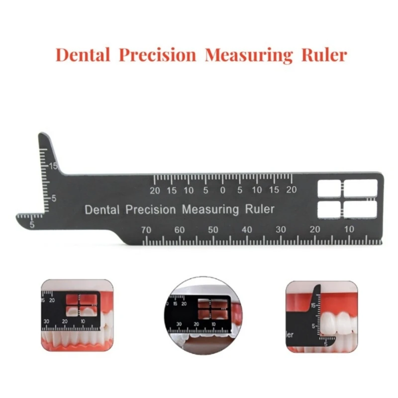 

Ergonomic Endodontic Ruler Handheld Metric Ruler for Precise Dental Procedures