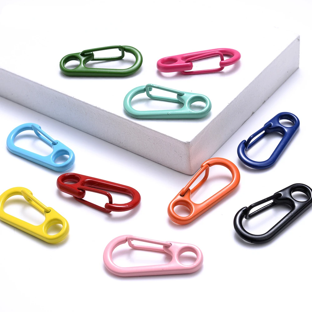 

Застежка-карабин для бижутерии «сделай сам», застежка-карабин для изготовления браслетов, ожерелий, ключей, колец, аксессуары, 10 штук, 14 х31 мм