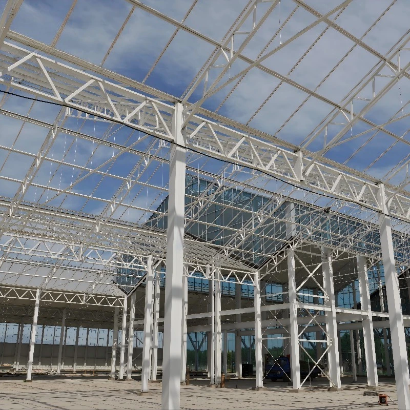 Venlo الدفيئة الزراعية التجارية الساخنة Dip هيكل الصلب المجلفن منزل زجاجي طويل المتانة للخضروات والزهور