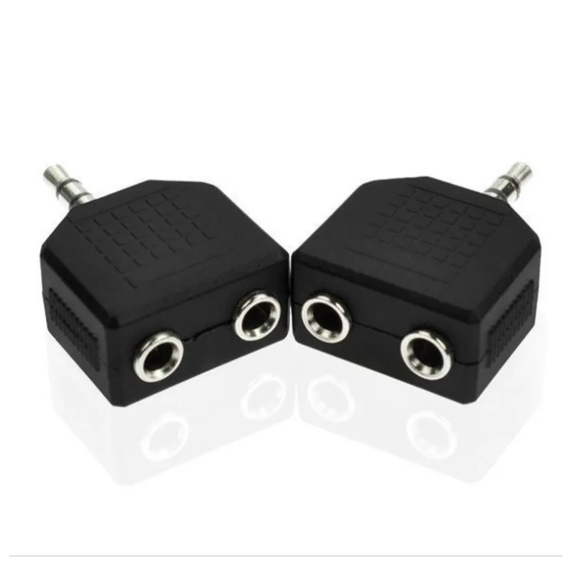 1/2 szt. 3.5mm 1 do 2 podwójne słuchawki słuchawkowe Y kabel splittera Adapter przewodu wtyczka Jack akcesoria kabel słuchawek