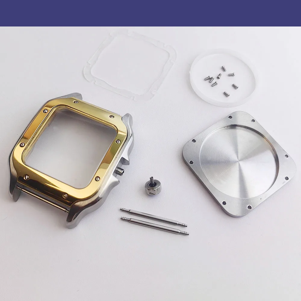 38 مللي متر مربع حالة 316L حاوية من الفولاذ المقاوم للصدأ ل NH34 NH35 ساعة يد تعمل بالحركة الأوتوماتيكية إصلاح وتعديل أجزاء