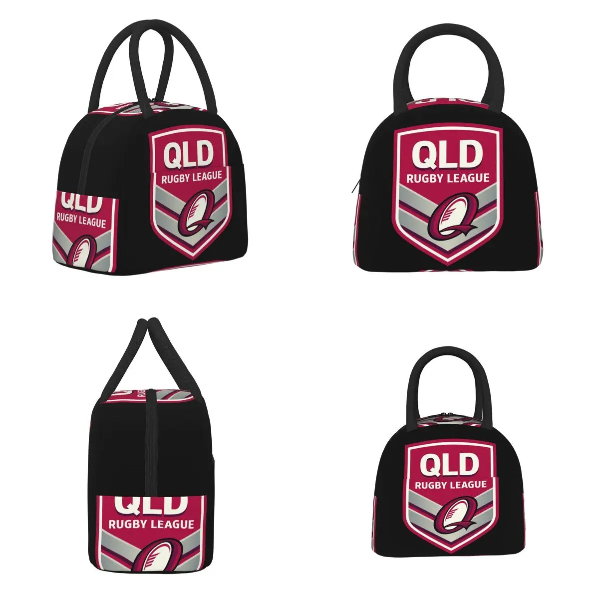 كوينزلاند مارونز أكياس الغداء معزول بينتو صندوق مقاوم للماء حقيبة الغداء قابلة لإعادة الاستخدام نزهة أكياس حقيبة للحفاظ على البرودة للمرأة طالب المدرسة #6