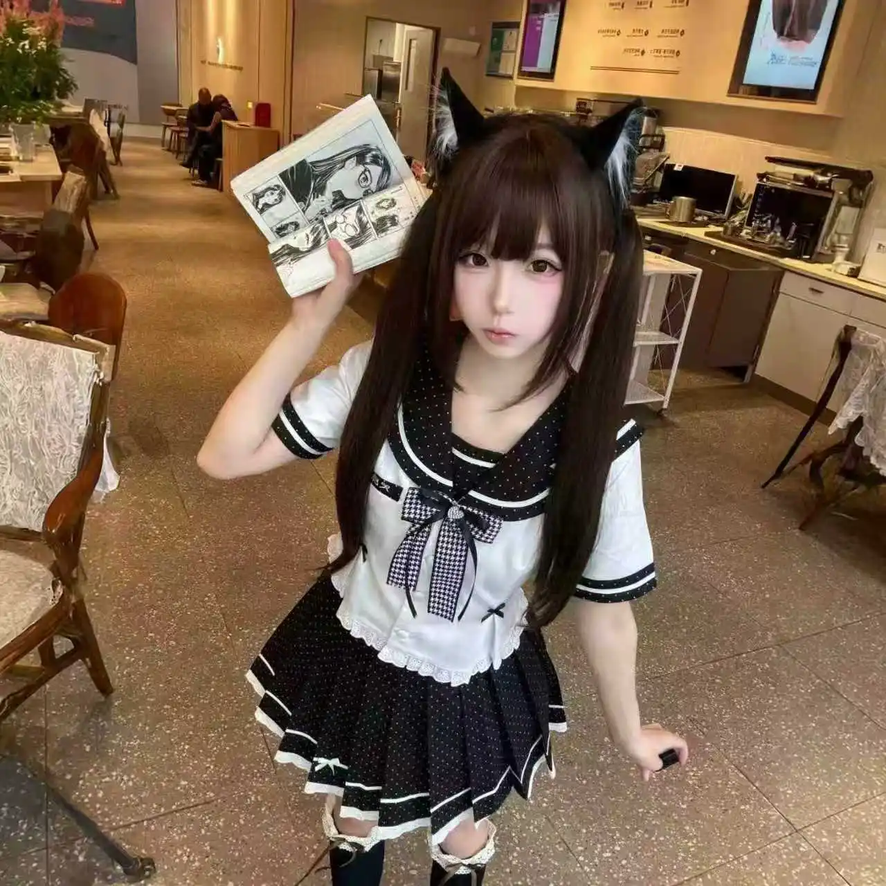 uniforme-escolar-jk-original-verano-2026-traje-de-marinero-con-falda-corta-de-estilo-universitario-con-puntos-traje-que-estiliza-la-cintura-para-estudiantes